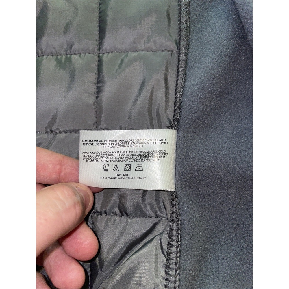 Orvis Quilted Jacket L Large Gray Classic Collection Full Zip Great Condition - Picture 10 of 15